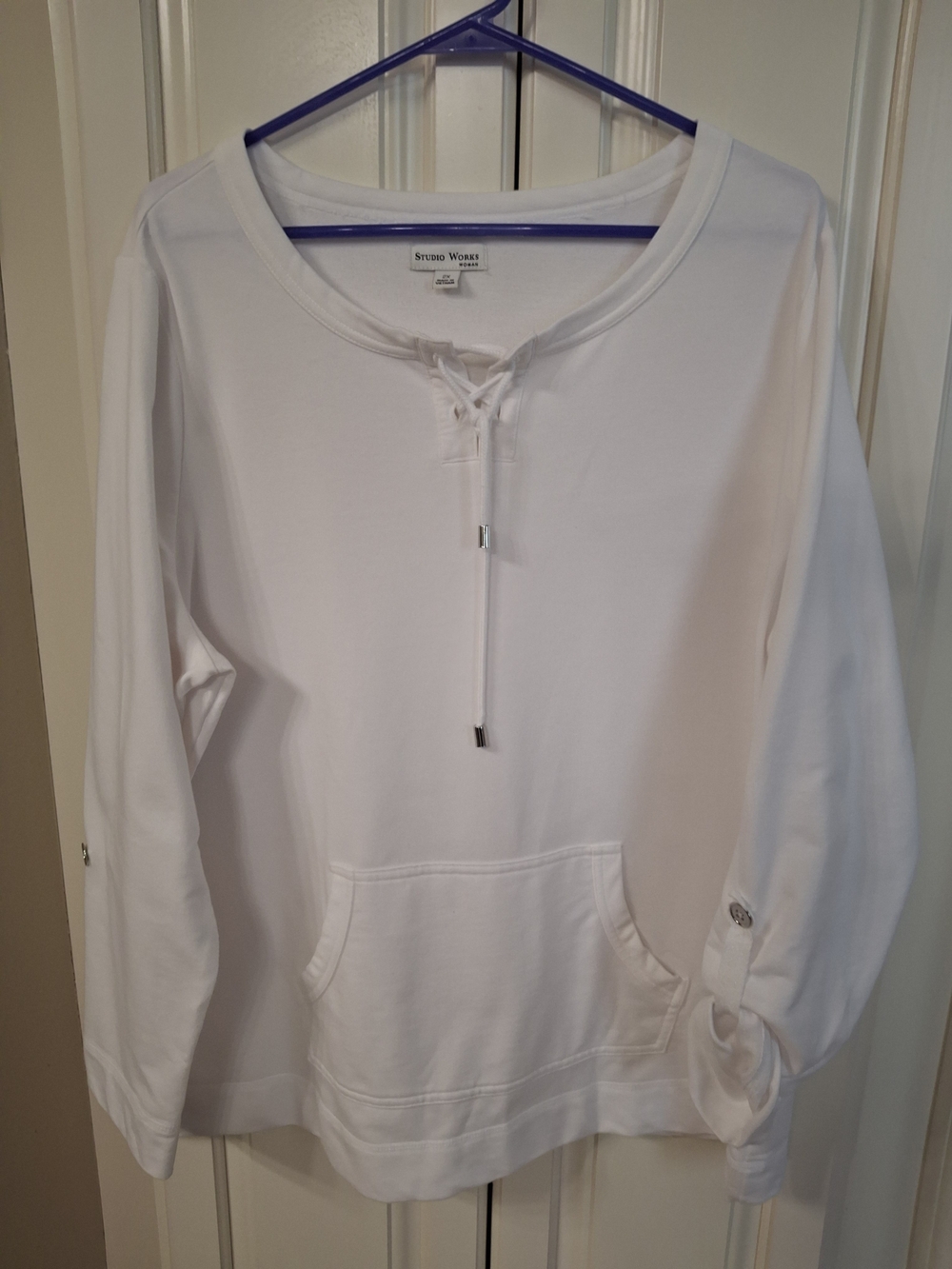 Nwot Studio Works White Sweatshirt 2x